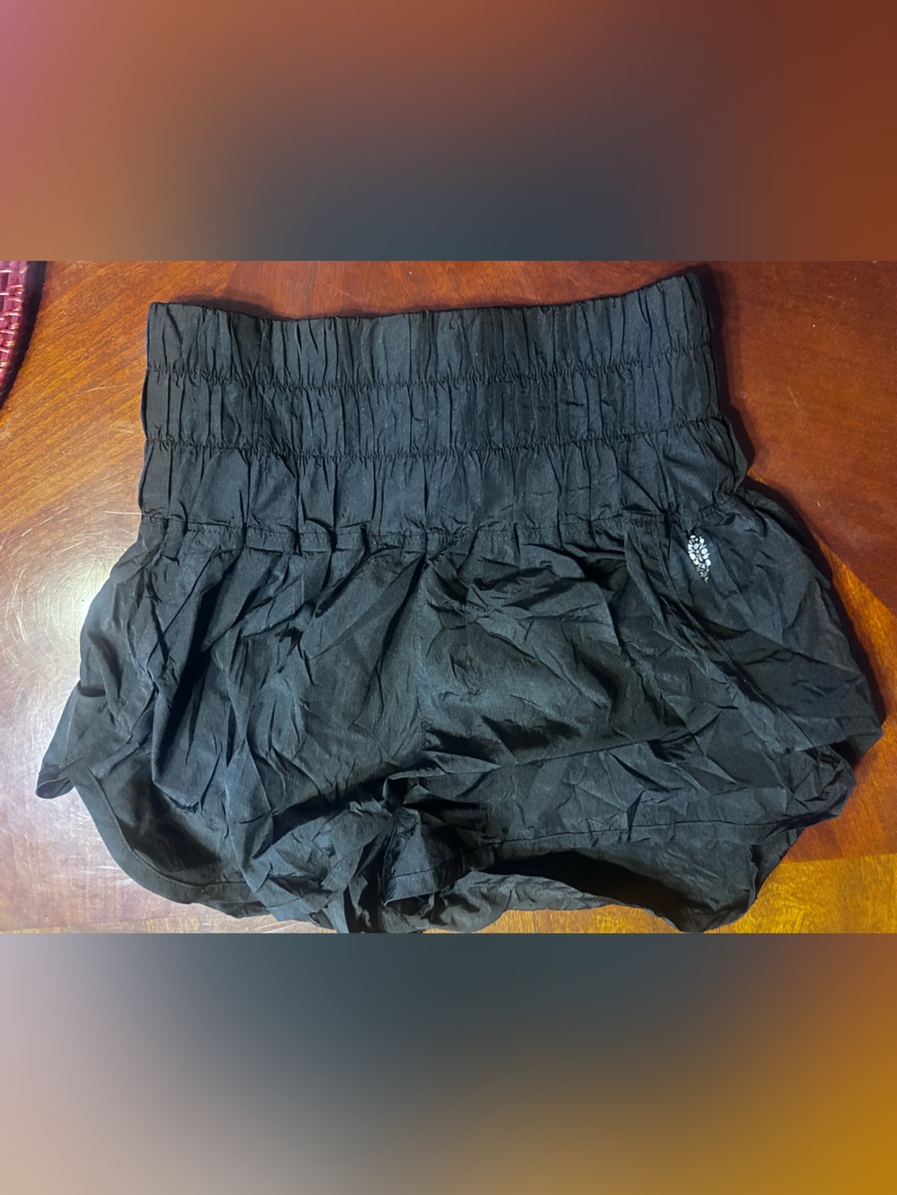 Free People Black Smocked Waist